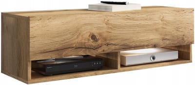Mirjan24 A100 - TV-meubel - 100 cm breed - Mat Wotan Eiken - Hangend of Staand - Greeploos