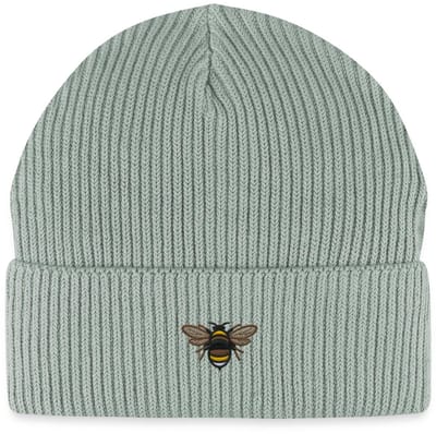Geborduurde Bij Uniseks Bio Fisherman Beanie