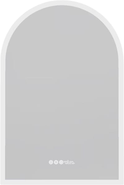 Badkamerspiegel gebogen - Touchpad - Met verwarming en LED verlichting - Bluetooth en muziek - Geen condens - Spiegel voor badkamer - 60x90cm