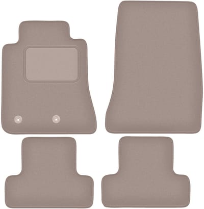 Beige velours matten voor: Ford Mustang MK6 coupé (2014-)