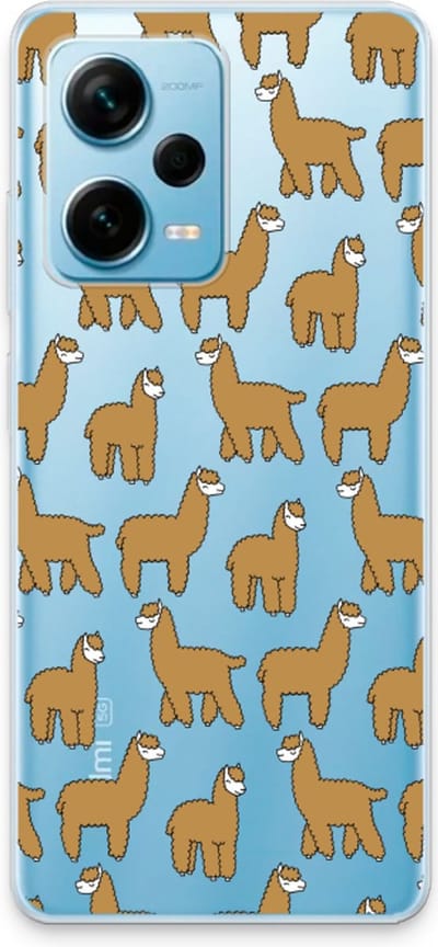 Case Company® - Hoesje geschikt voor Xiaomi Redmi Note 12 Pro Plus hoesje - Alpacas - Soft Cover Telefoonhoesje - Bescherming aan alle Kanten en Schermrand