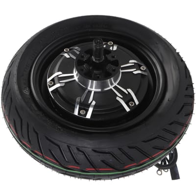 10 Inch Naafmotor 48V tot 72V 800 tot 2000W Aluminiumlegering Hoge Torsie Schokabsorberend voor Elektrische Scooter Elektrisch black