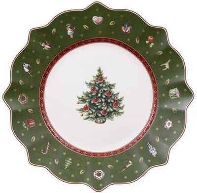 Villeroy & Boch Toy’s Delight Ontbijtbord - 24 cm - Groen - Kerst