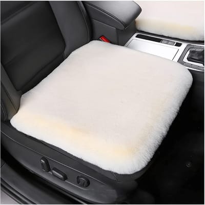 Dailygoods- Autostoelkussen Pluche - Autostoelbeschermer - Bescherming Voor Voorstoel - 45 cm x 45 cm - Voor Hoofd- en Passagierszijde - Machinewasbaar