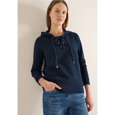 Hoodie shirt met touwtjes