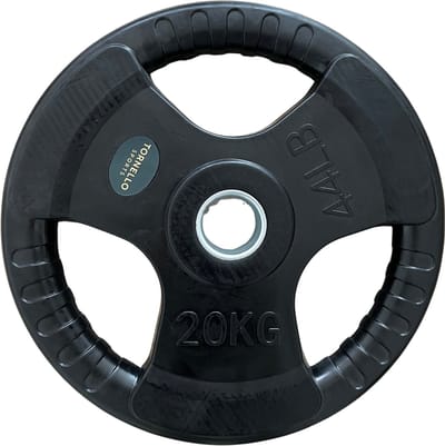 Tornello sports Tri-Grip 20 kg plaat met rubberen coating