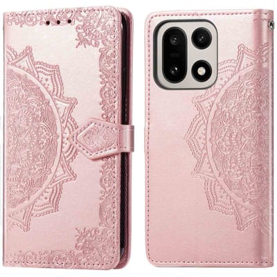 imoshion Hoesje - Geschikt voor OnePlus 15 - Mandala Bookcase - Rosé Goud