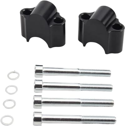 Stuurverhoger Motor - Verstelbare Klem - Comfortabel Rijden - Universele Pasvorm - 22mm 28mm - Zwart