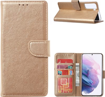 Cityhoesje – geschikt voor Samsung S21 Plus – Bookcase incl. Pasjeshouder
