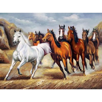 Diamantschilderij Paard Handleiding Steentjes Schilderen Diamant Borduren Dieren Hobby Strass 20X30CM black
