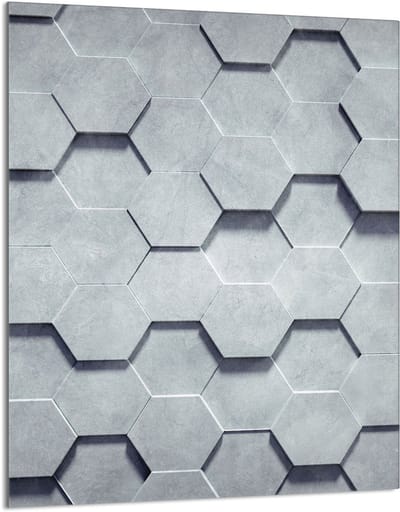 TMK ArtDeko Serie - Snijplank van Glas - 40x52 cm - Veilig en Hygiënisch - Bescherming
