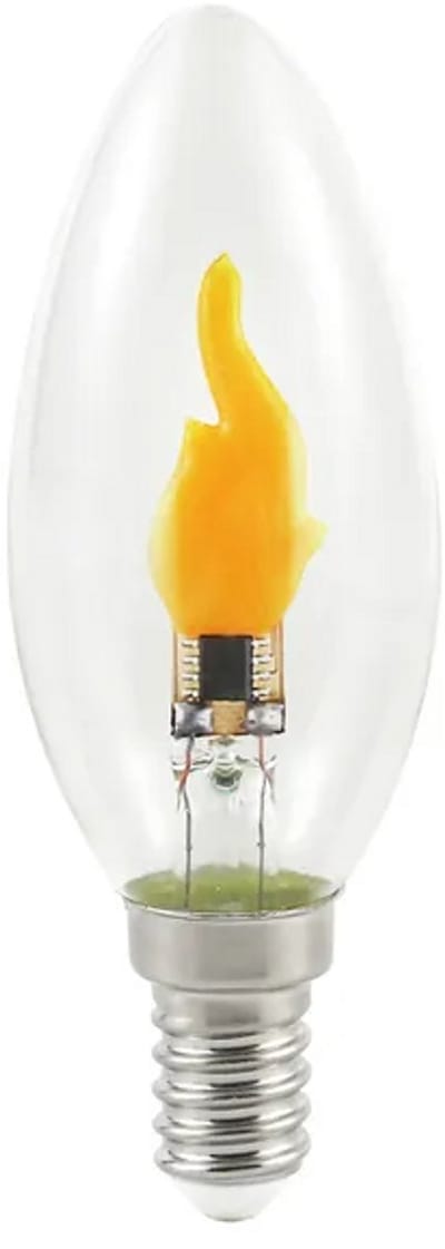 Thorgeon LED kaarslamp vlameffect 0.5W 1800K flikkerlamp helder | E14 | Zeer Warm Wit | 0.5 watt | 15.000 Branduren