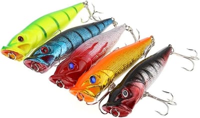 Vissen Lokken - Kunstaas Popper - Top Water Vissen - Grote Mond Ontwerp - 95 cm 12 g - Multicolor