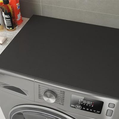 Antislipmat en Stofdichte Afdekking voor Wasmachine en Droger – 60 x 60 cm – Zwart