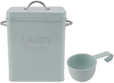 Dailygoods- Container grote capaciteit - Opbergdoos - Roestvrij staal - Met deksel - Duurzaam - Voor wasmiddel/huisdiervoer