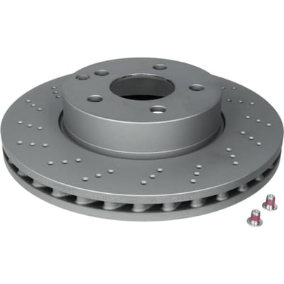 Remschijf ATE 24.0128-0100.1 voorkant, geventileerd, sterk gecarboniseerd, 1 Stuk