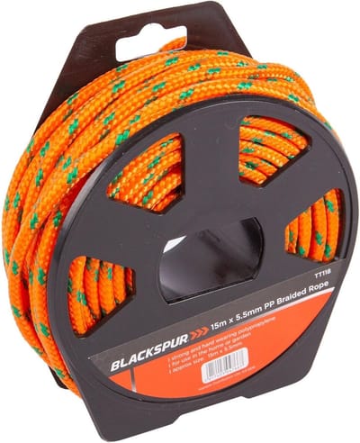 Gevlochten Touw - Polypropyleen Koord - Diverse Klussen - Op Handige Rol - 15 Meter 6mm