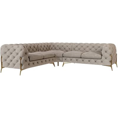 4-zitshoekbank Chelsea links velvet | Ropez