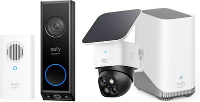 eufy Security S340 SoloCam - 360° buitencamera + HomeBase 3 + E340 deurbel incl Gong- Bundelvoordeel