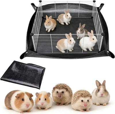 Waterdichte Speelmat voor Huisdieren 150x100cm, Herbruikbare Bodembedekking voor Cavia's, Konijnen en Kleine Dieren, Geschikt voor Binnen en Buiten Gebruik