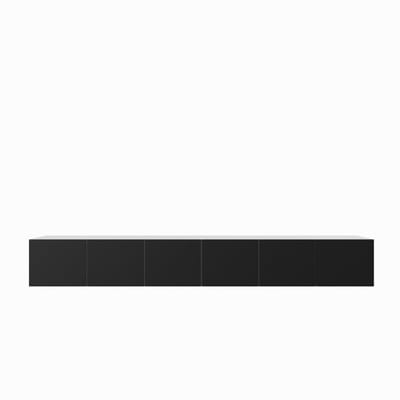 TV-kast Leo 300 (3x100) cm (wit + zwart)