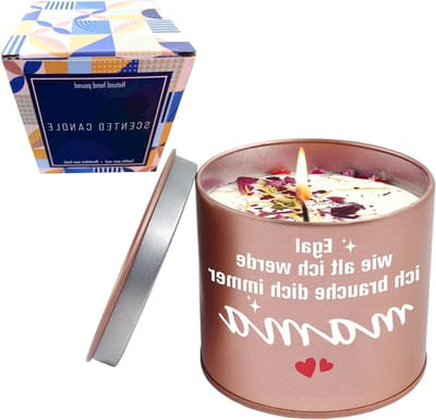Natuurlijke sojawas geurkaarsen als cadeau voor moeder, perfect voor verjaardag, Moederdag of Kerstmis, ontspanning en yoga
