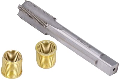 Dailygoods- Inzetstukken Professionele Schroefdraad Reparatieset - M14 x 1,25 Inzetstukken - Roestvrij Staal - Hoog rendement - Schroefdraad Tap - Slijtvast en Corrosiebestendig - Schroefdraadreparatieset