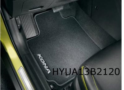 Hyundai Kona Mattenset (4x) velours tekst "Kona" Origineel! J9143ADE00
