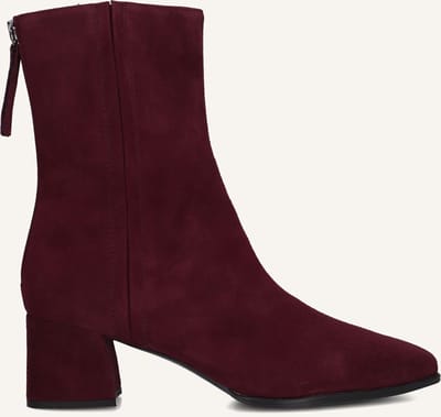 Unisa Lucas Enkellaarsjes - Enkelboots met rits - Dames - Rood - Maat 37