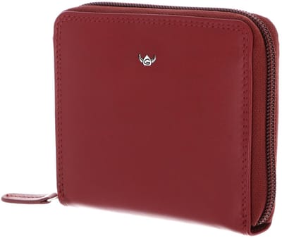 Golden Head Leren portemonnee Polo RFID Protect RV-Damenbörse 2826 Rot donkerrood