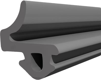 DQ-PP Raamafdichting, Zwart, 1 m, S-835X, Voor VEKA PVC-ramen, Rubber afdichtingsband, Kunststof raamafdichtingen, Profielafdichting Deurafdichting