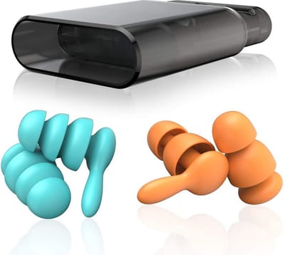 Creativz Premium | Oordopjes Slapen | 2 PAAR | Grijs | Sleep plugs | Oordoppen slapen | Oordopjes snurken | Slaap Oordopjes  | Herriestoppers |