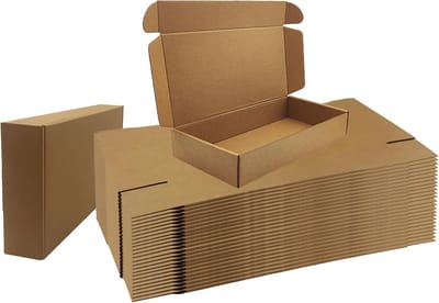 Kleine Verzenddozen 12x6x2 inch - Corrugated Kartonnen Dozen voor E-commerce Verpakkingen en Cadeaus