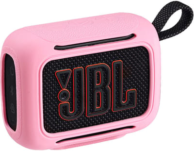 Beschermhoes geschikt voor JBL Go 5 Bluetooth Speaker - Meerdere Kleuren - Schokbestendig - Krasbestendig - Siliconen - Hoesje - Case - Bescherming - Roze