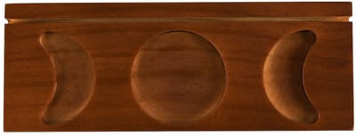 Dailygoods- Tarotkaarthouder Houten - Altaarstandaard - Maanfase Groeven - Duurzaam - Waarzeggerij - Spirituele Decoratie - 8 x 3 Inch - Tarotstandaard