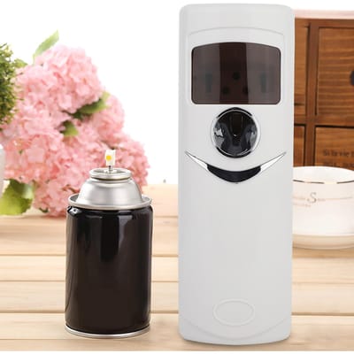 Elektrische Automatische LCD Spray Vrije Pomp Aroma Luchtverfrisser Dispenser Machine zwart