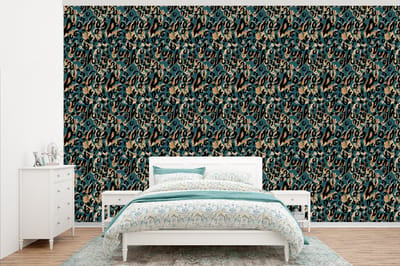 Behang - Fotobehang Panter - Luxe - Patronen - Breedte 345 cm x hoogte 220 cm