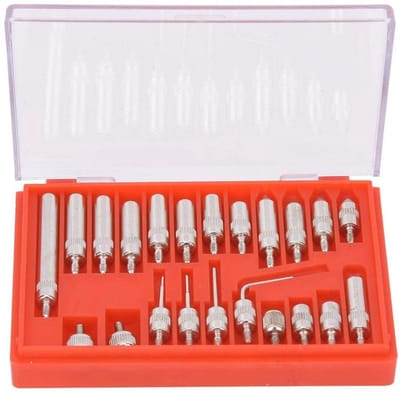 Dailygoods- Meetklokindicator 22-delige set - Puntige punten - Opbergkoffer - Hoogwaardige materialen - Hoge nauwkeurigheid - Duurzaam - Meetpuntset