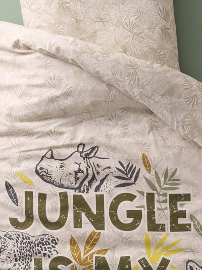 Vertbaudet Set dekbedovertrek + kussensloop voor kinderen met gerecycled katoen GREEN JUNGLE