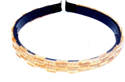 Diadeem zachte stof bruin
