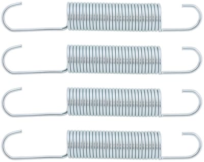 Dailygoods- Reclinerveren 125x18x2mm - Dubbele Haak - Vervangingsonderdeel - Geschikt voor Meubels - Gegalvaniseerd Staal - Schokbestendig - Meubelveren