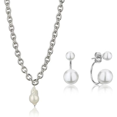 Dames ketting en oorbellen set Isabella Ford Morgan Pearl