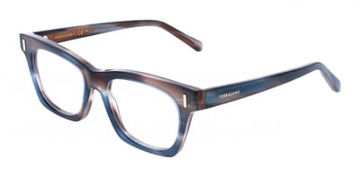 Ferragamo SF3025 Striped sand blue 51/17/145 WOMAN Brilmonturen
