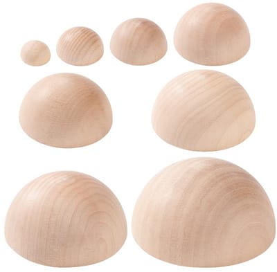 Dailygoods- Aardewerkgereedschap 8-delig - Halve Ronde Gereedschap - Houten Bovenkant - Keramische Gereedschap - Aardewerk Plaatpers - Voor Aardewerkkommen en Platen - Keramiekgereedschap
