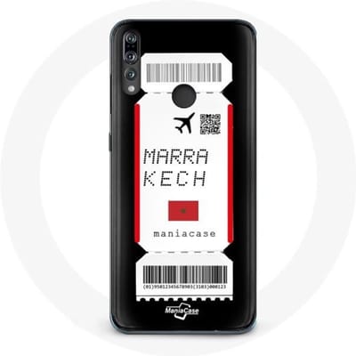 Coque - Huawei - P30 Lite - Billet d'avion - Souple - Noir