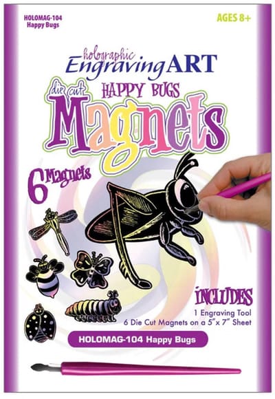 Engraving Art holografische ^magneten van dieren