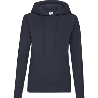 Fruit of the Loom Dames/Dames Classic 80/20 Lady Fit Hoodie (Deep Navy)