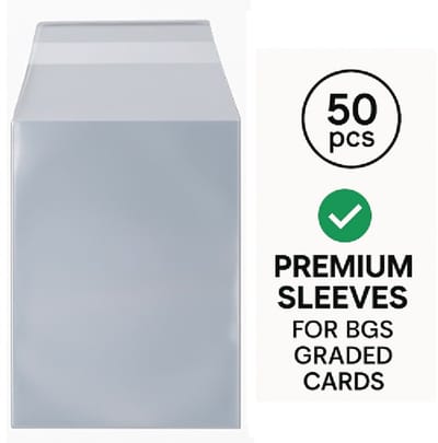 Sleeves - Sleeves geschikt voor BGS - Sleeves for graded card - 50 stuks per verpakking – hersluitbaar – Geschikt voor Beckett Grading Services Slabs