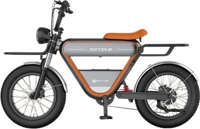 Rictor K1 Pro Max - Future E-Bike – Elektrische Fiets Met 250W Motor + GPS - Voor En Achterzitje - 25k/m - Twee accu’s - Full-Color Display - Hydraulische Schijfremmen – Achtervering - NFC Unlocking