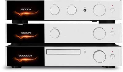 Audiolab 9000A met 9000CDT en 9000N High-End Stereo Set – Audio Versterker – CD-transport – Netwerkspeler – 2x 160 W – met DAC & Phono – Voor CD & Streaming – Zilver